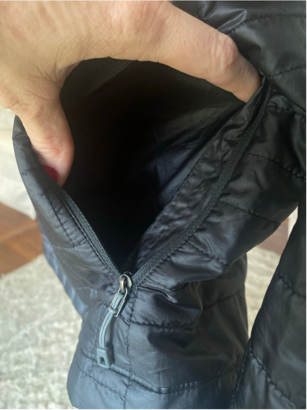 Patagonia Nano Puff Jacket Black Quiet Luxury Quilted Full Zip Gorpcore Hiking - Picture 13 of 14